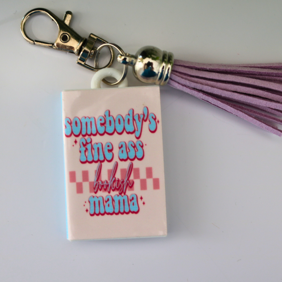 Mama Book Keychain