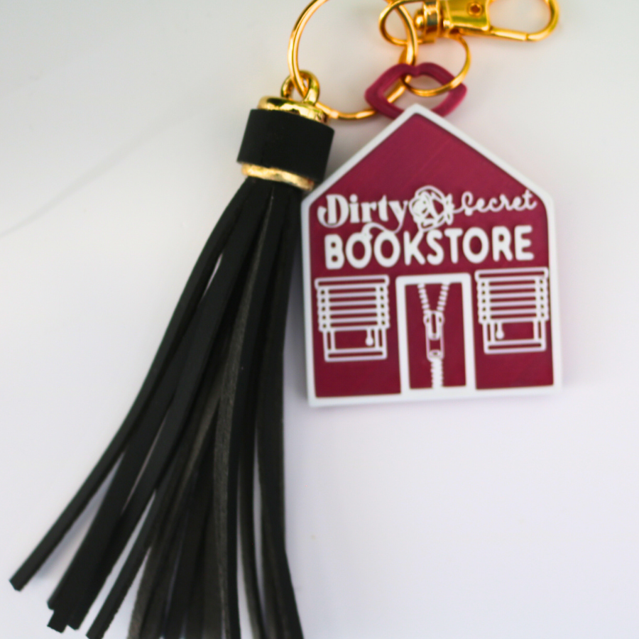 Dirty Secret Bookstore Keychain