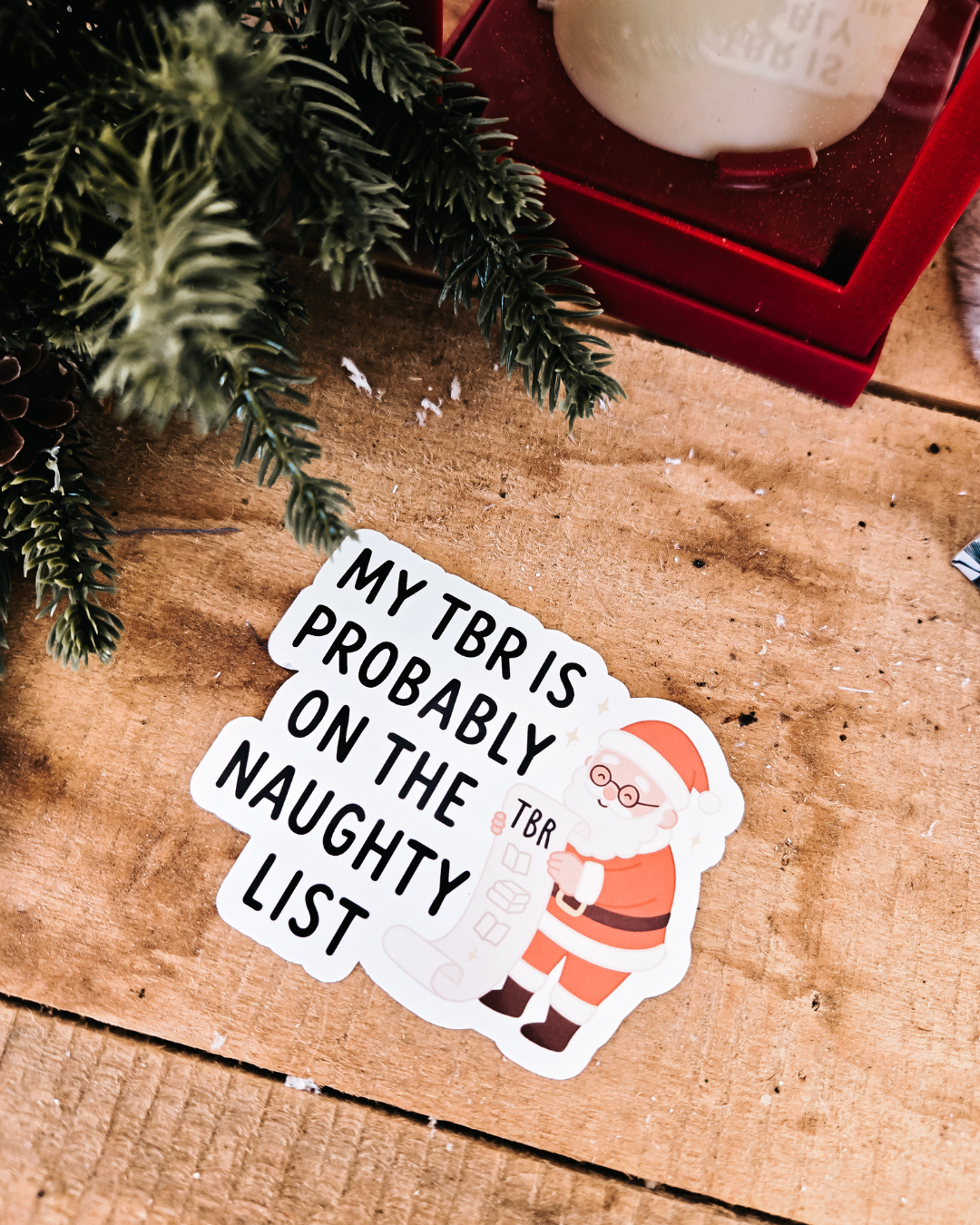 Naughty TBR Vinyl Sticker