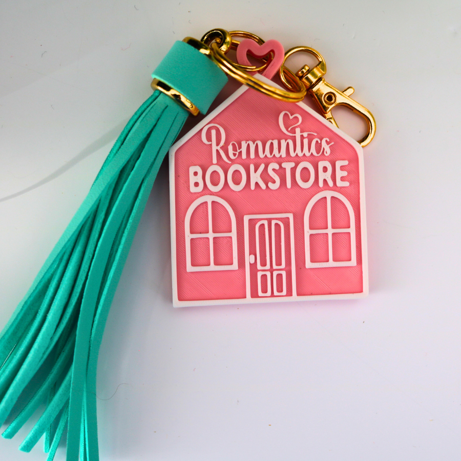 Romantics Bookstore Keychain