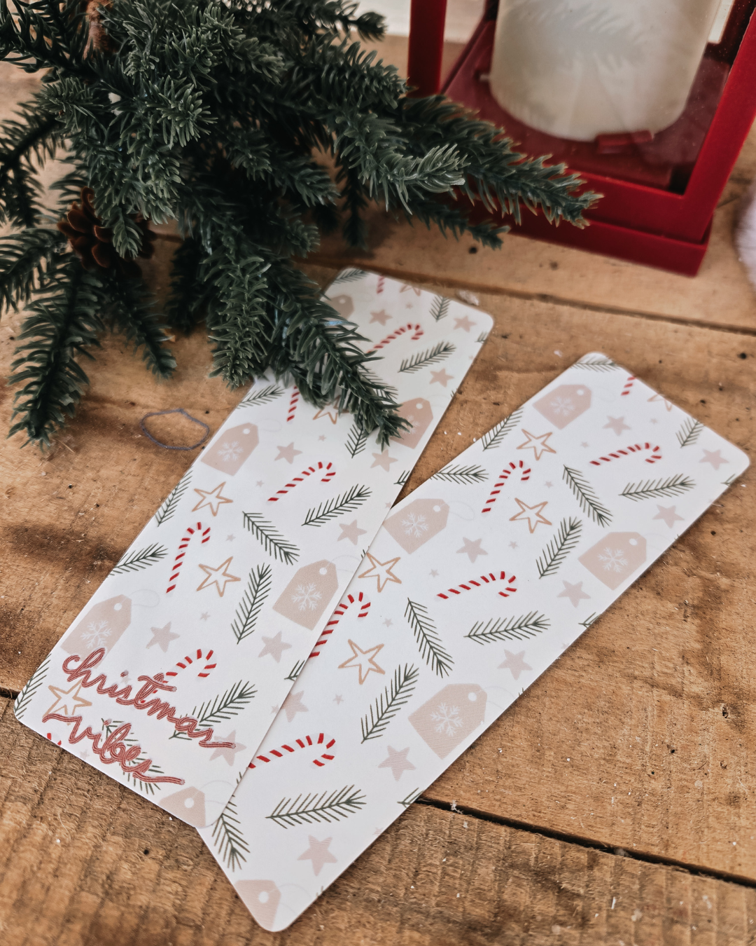 Candy Cane Lane Glossy Bookmark