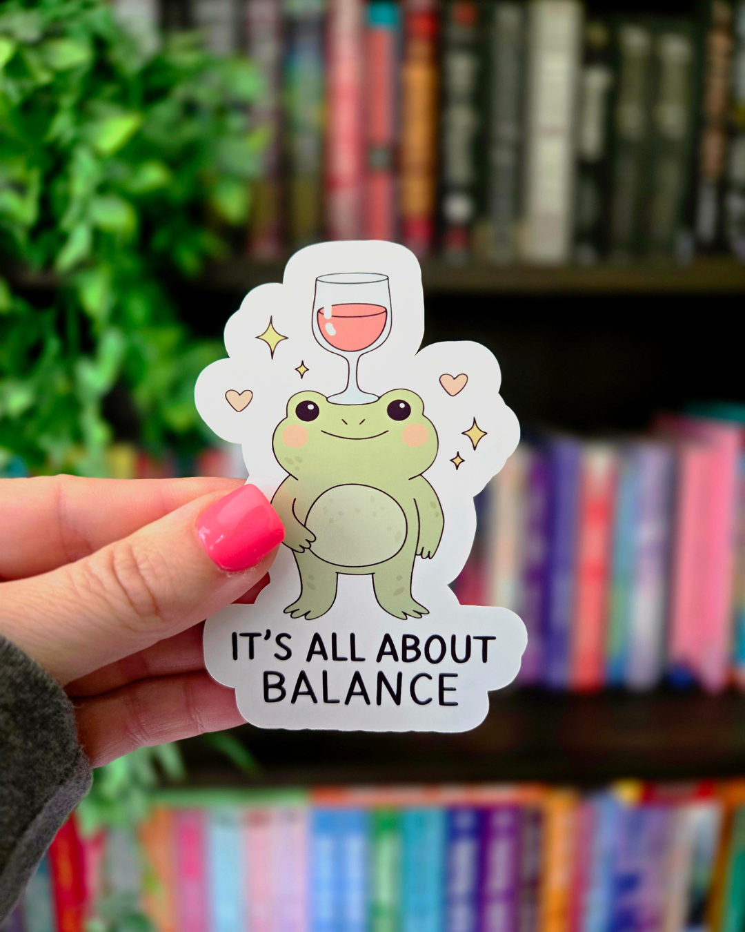 It's All About Balance - Vinyl Glossy Sticker