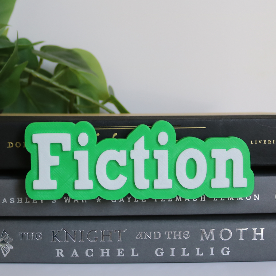 Fiction Peek-Out Sign
