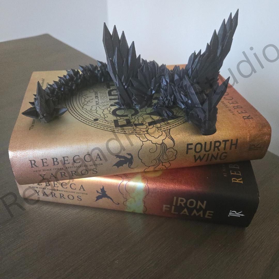 Black & Gold Combo 3D Print Articulating Dragons - Handcrafted Dragon Sculptures