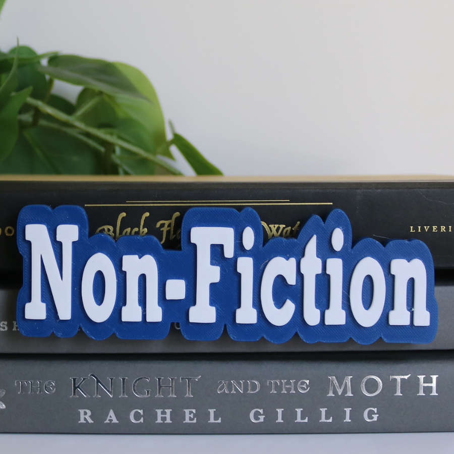 Non-Fiction Peek-Out Sign