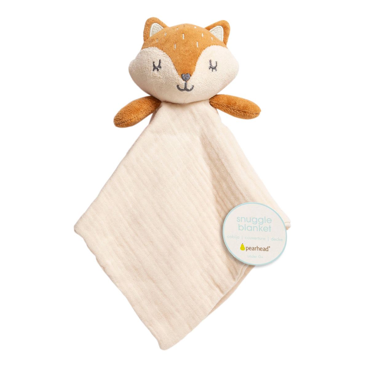 Baby Lovey Snuggle Blanket, Fox, Organic Cotton Muslin