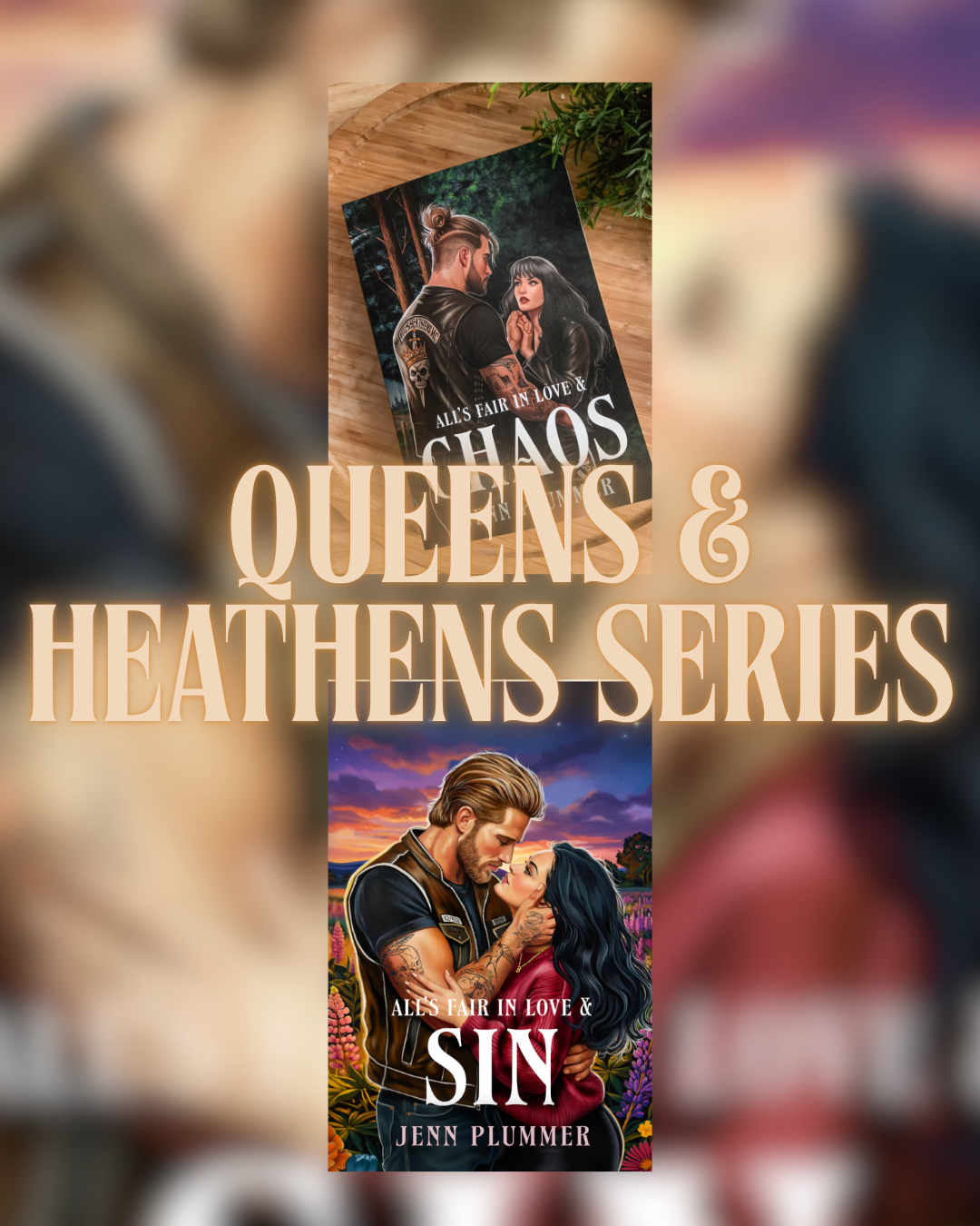 Queens & Heathens Series by Jenn Plummer SIGNED W/ SWAG