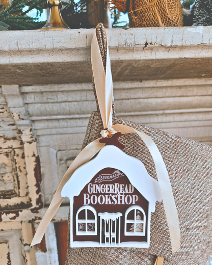 "GingerRead Bookshop" Ornament