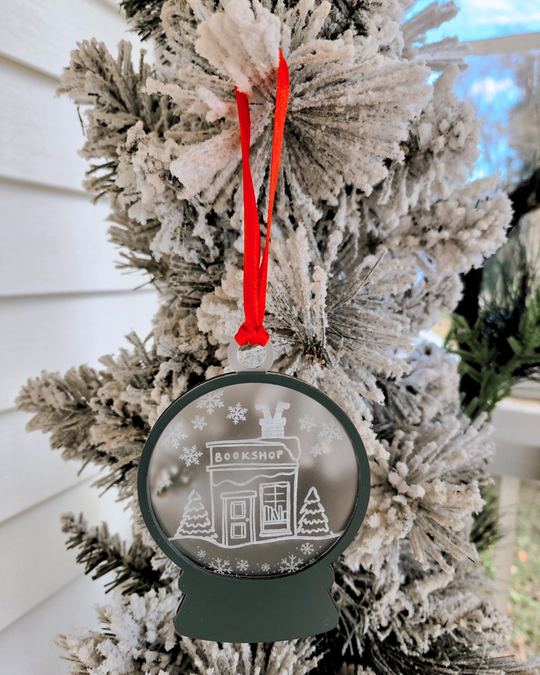 “Snowed-In Bookshop” Ornament