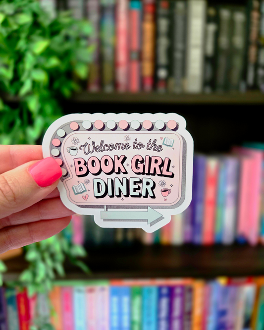 Book Girl Diner- Vinyl Sticker