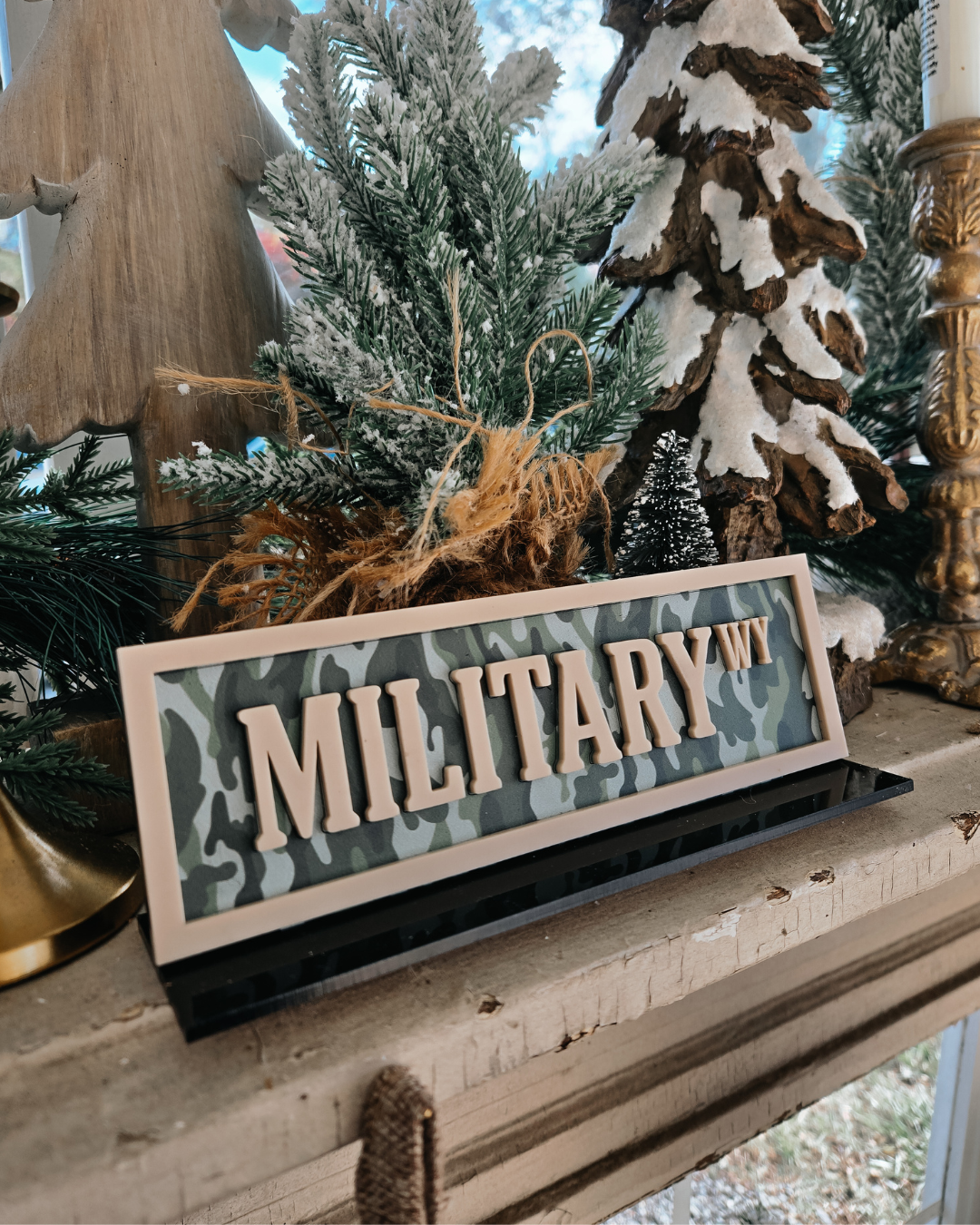 Military Way Acrylic Street Sign