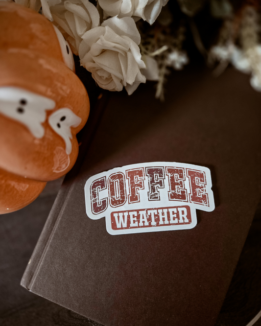Coffee Weather - Vinyl Glossy Sticker