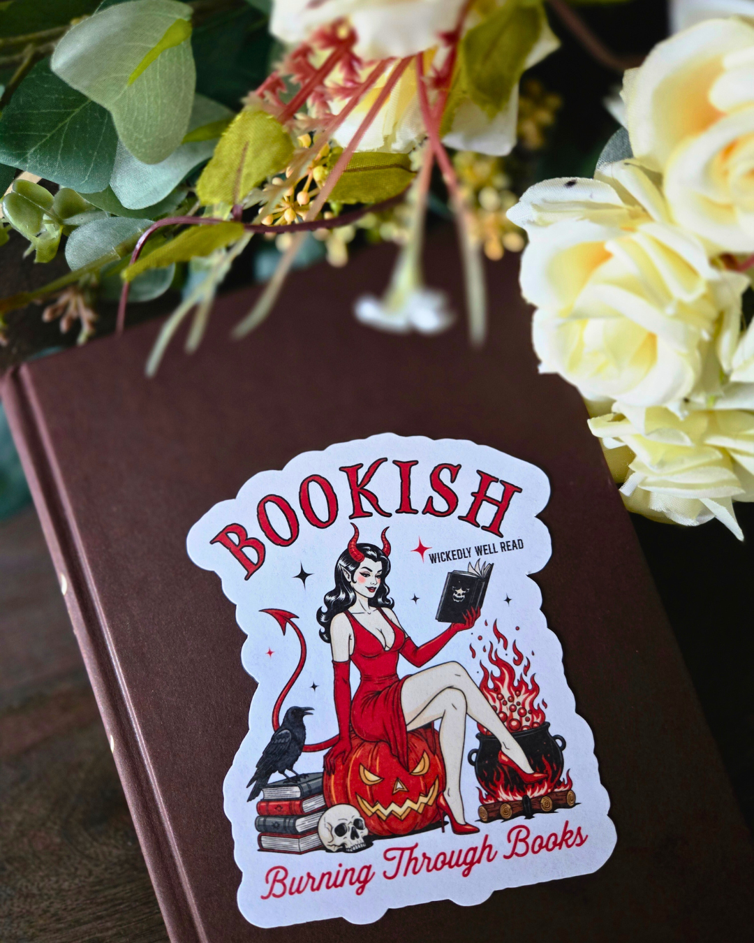 Burning Through Books Magnet