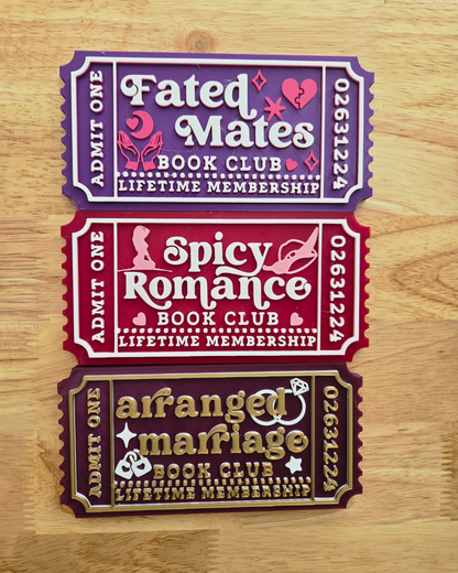 Bookish Trope Tickets - Collector's Edition (6x3")