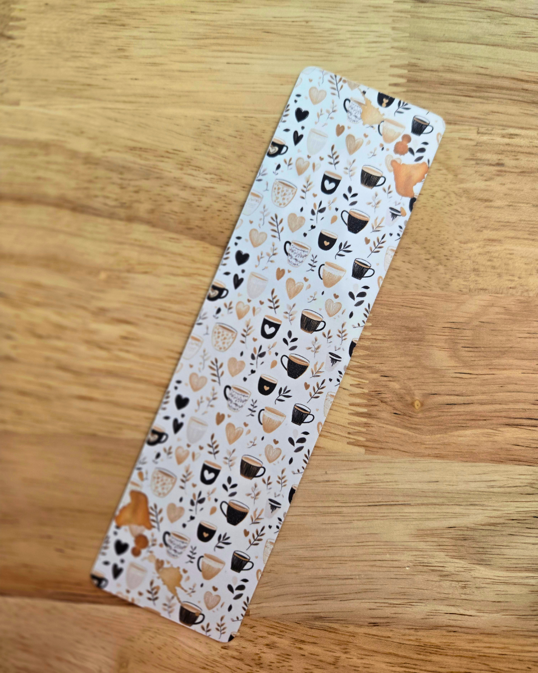 Coffee Stain Matte Bookmark