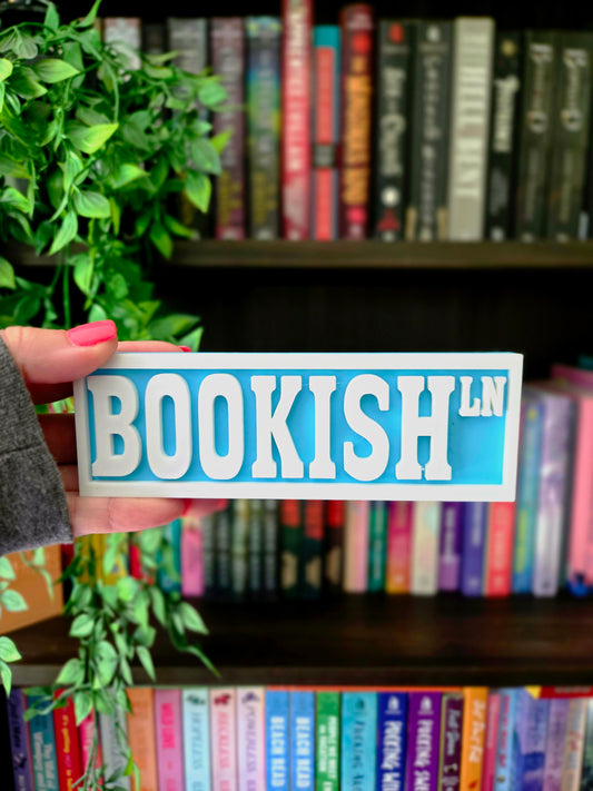 Bookish 6x2 Street Sign