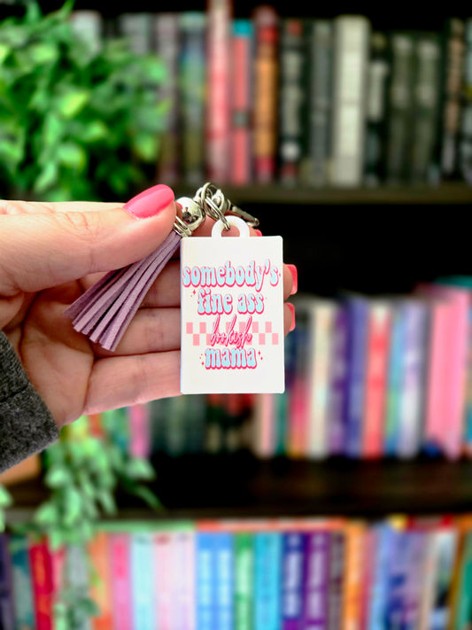 Mama Book Keychain