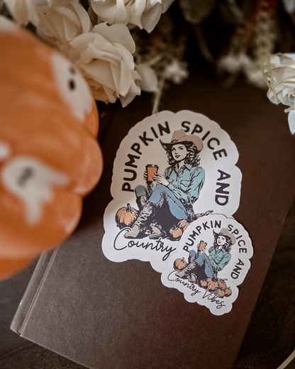 Pumpkin Spice Cowgirl Magnet