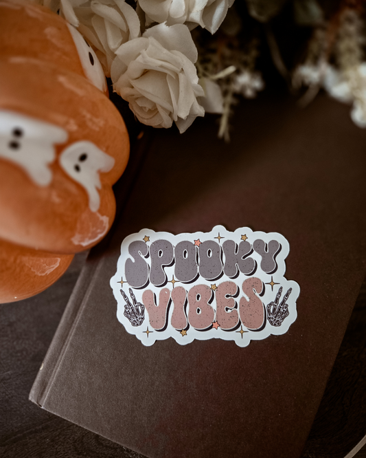 Spooky Vibes - Vinyl Glossy Sticker