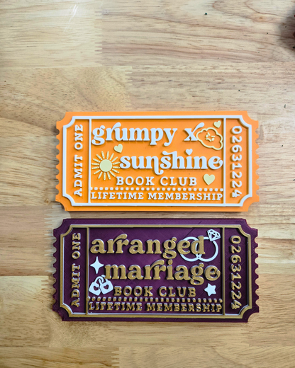 Bookish Trope Tickets - Collector's Edition (6x3")
