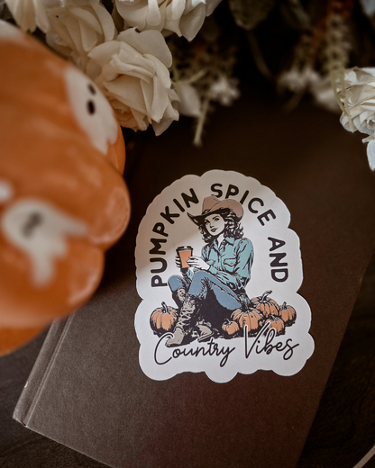 Pumpkin Spice Cowgirl Magnet