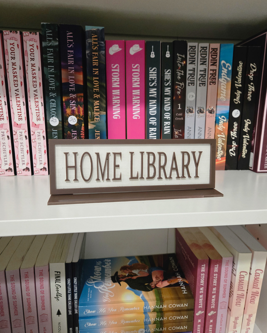 Home Library Acrylic Sign