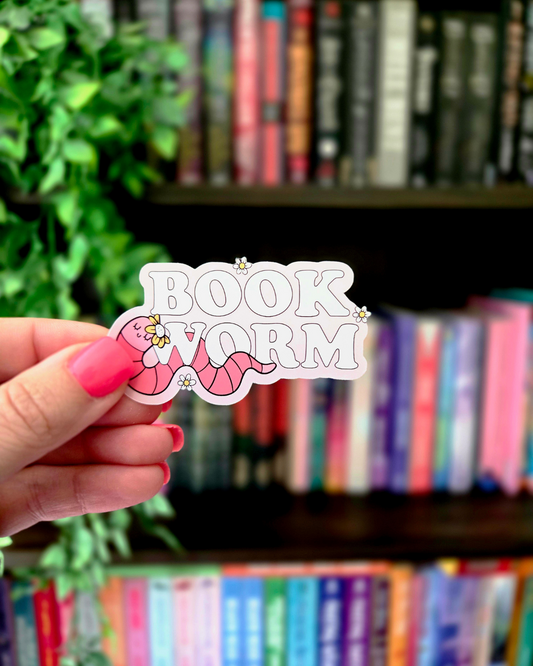 Bookworm - Vinyl Glossy Sticker