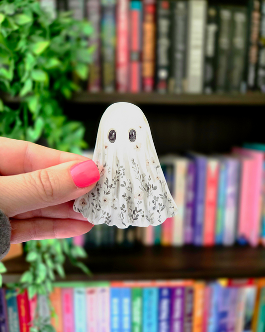Floral Ghost - Vinyl Glossy Sticker