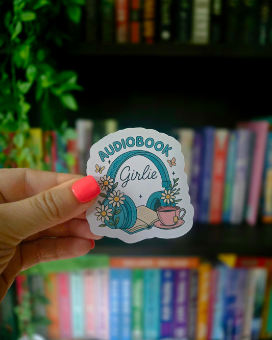 Audiobook Girlie - Vinyl Glossy Sticker