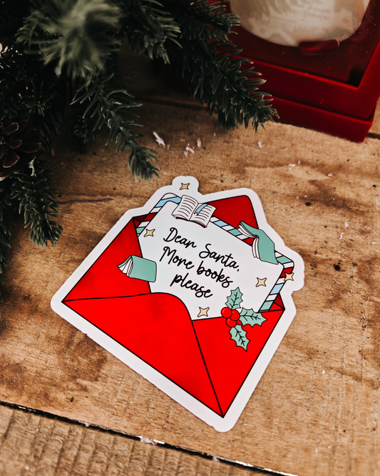 Santa Letter Vinyl Sticker