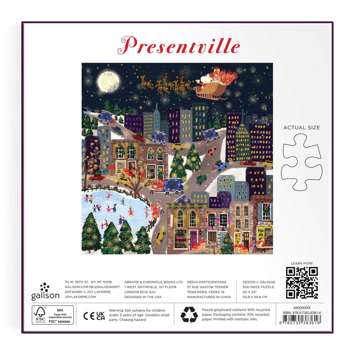 Joy Laforme Presentville 500 Piece Foil Puzzle