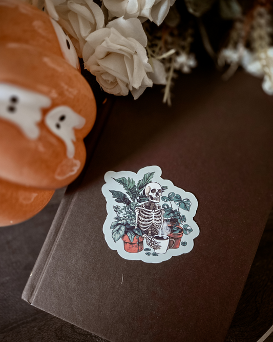 Plant Skeleton - Vinyl Glossy Sticker