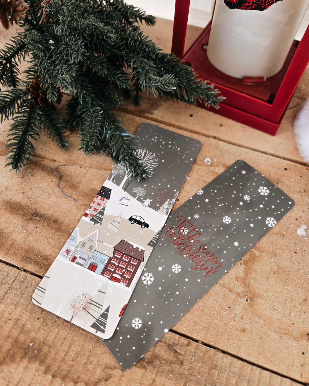 Freezin' Village Glossy Bookmark