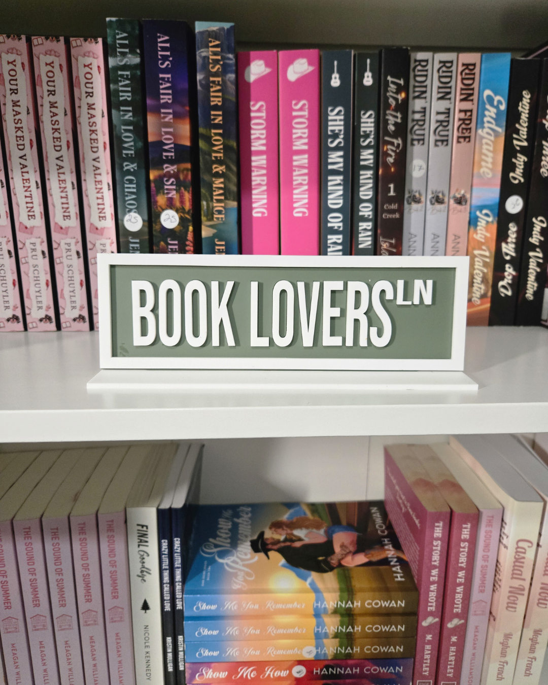 Book Lovers Acrylic Sign