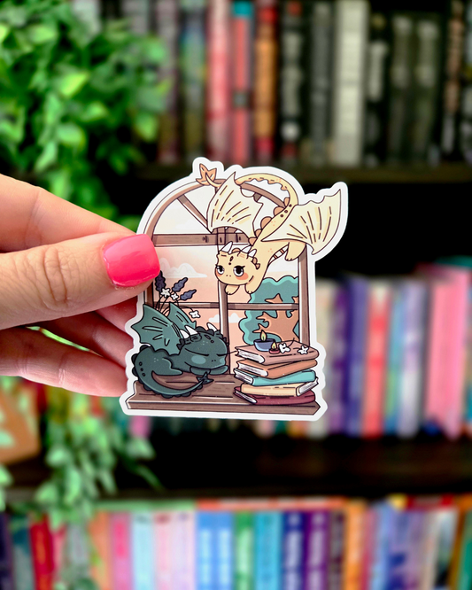 Sleeping Dragons - Vinyl Glossy Sticker