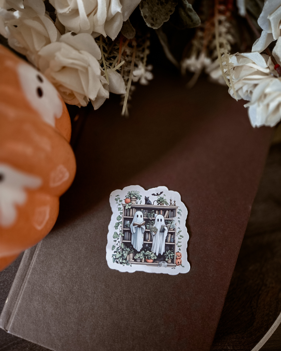 Bookshelf Ghosts Magnet