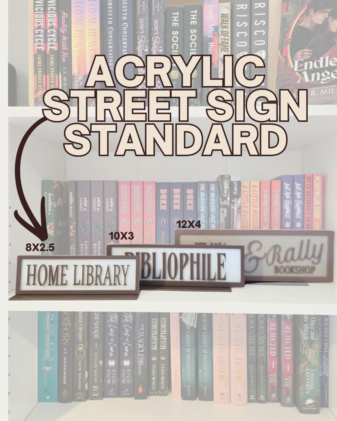 Heritage Acrylic Street Sign (Standard 8" x 2.5")