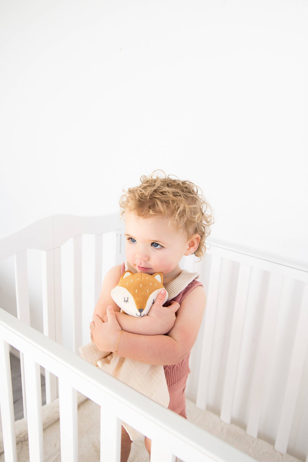 Baby Lovey Snuggle Blanket, Fox, Organic Cotton Muslin