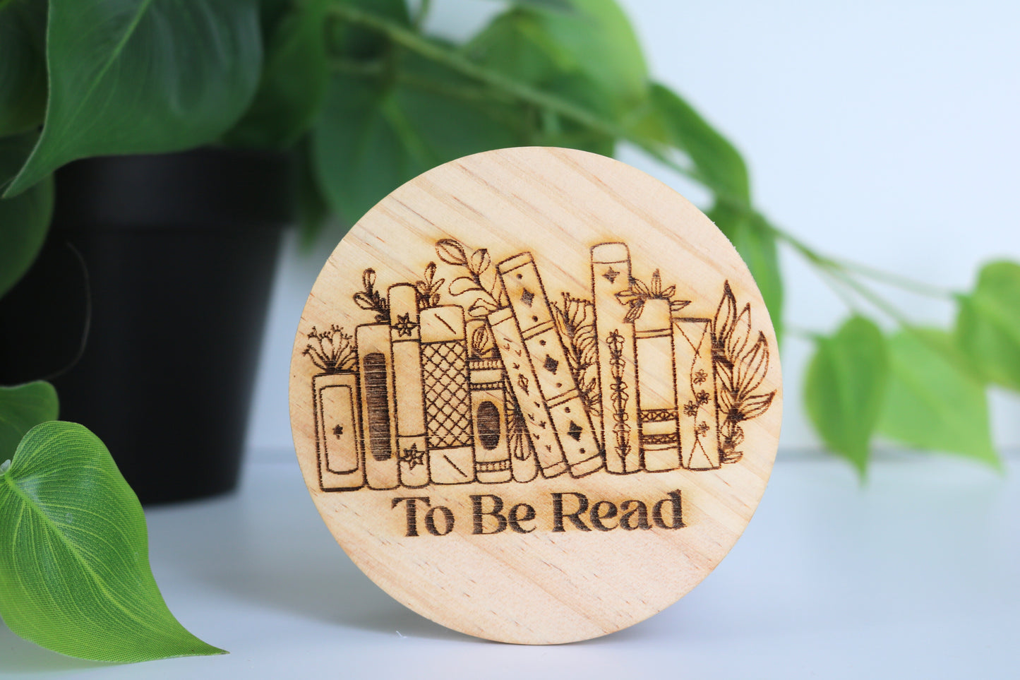 To Be Read – TBR Jar with Wooden Tokens