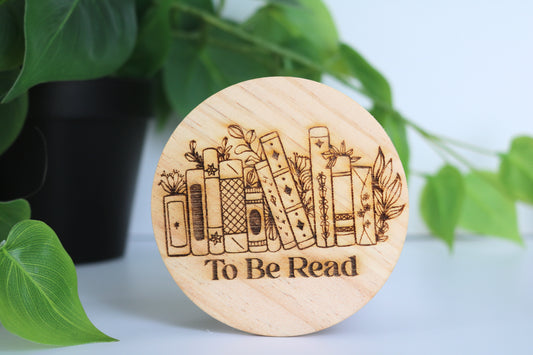 To Be Read – TBR Jar with Wooden Tokens
