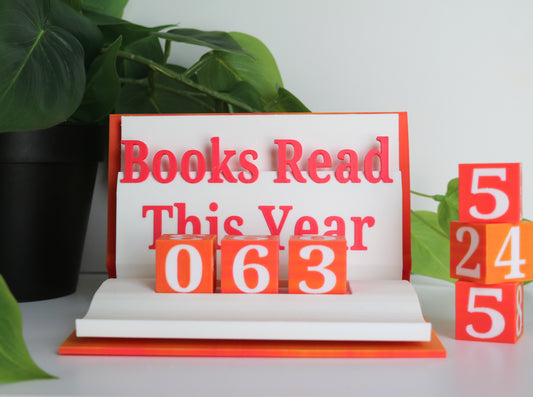 Books Read Display w/ Bookmark Holder