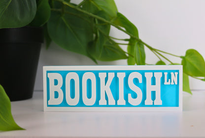 Bookish 6x2 Street Sign
