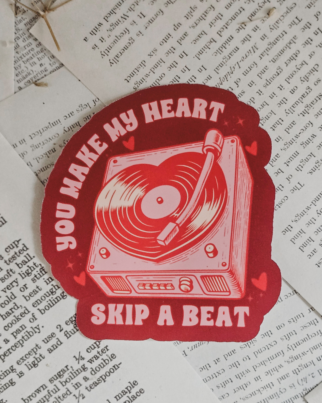 Skip A Beat Sticker