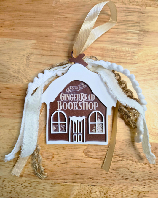 "GingerRead Bookshop" Ornament