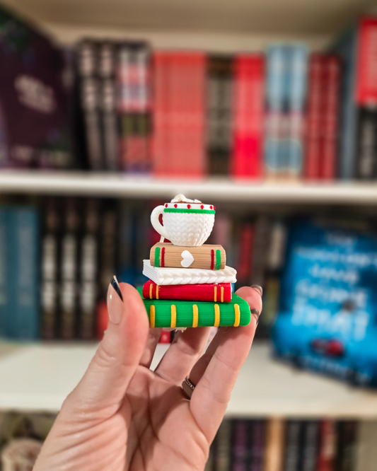 Hot Cocoa Bookstack Ornament
