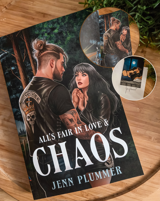 All's Fair in Love & Chaos by Jenn Plummer (Queens & Heathens #1) SIGNED/SWAG
