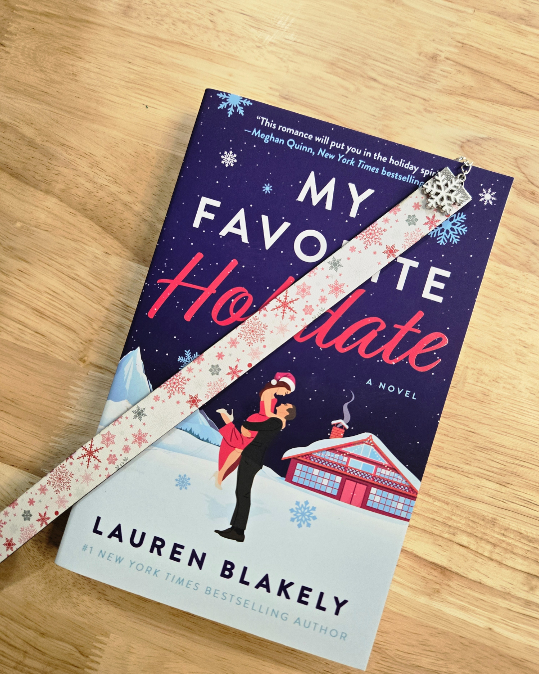 Snowflake Leatherette Bookmark Bracelet