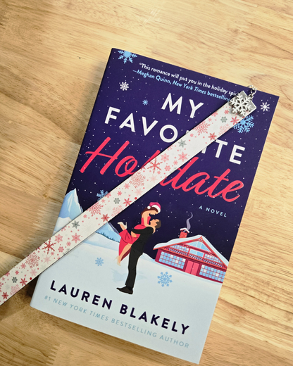 Snowflake Leatherette Bookmark Bracelet