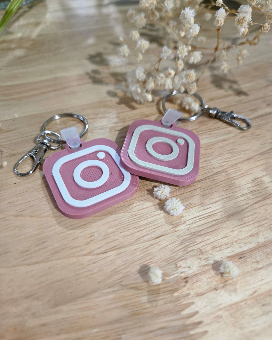 Square NFC Social Media Keychain