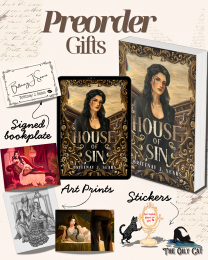 PREORDER CAMPAIGN House of Sin by Brittnay J Sears SIGNED W/ SWAG